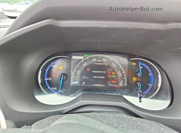 4T3E6RFV3MU040831 2021 TOYOTA RAV4 Серый Вид щитка приборов