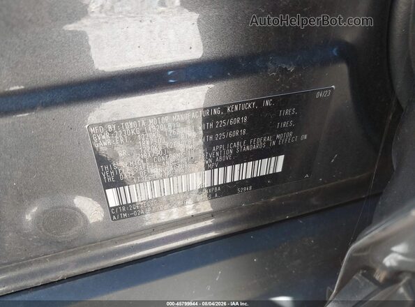4T3E6RFV3PU119064 2023 TOYOTA RAV4 HYBRID Серый Вид подкапотного пространства