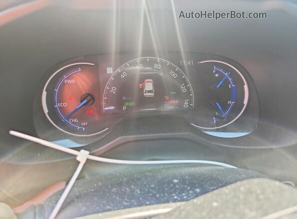 4T3E6RFV5NU076988 2022 TOYOTA RAV4 White Instrument cluster view