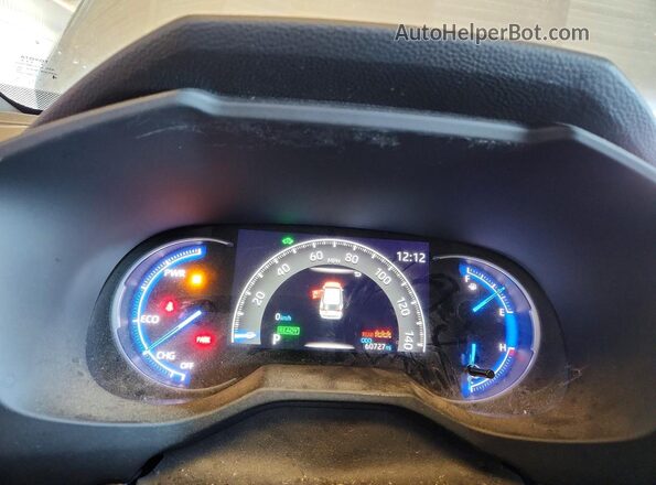 4T3E6RFV6MU060247 2021 TOYOTA RAV4 Silver Widok zestawu wskaźników