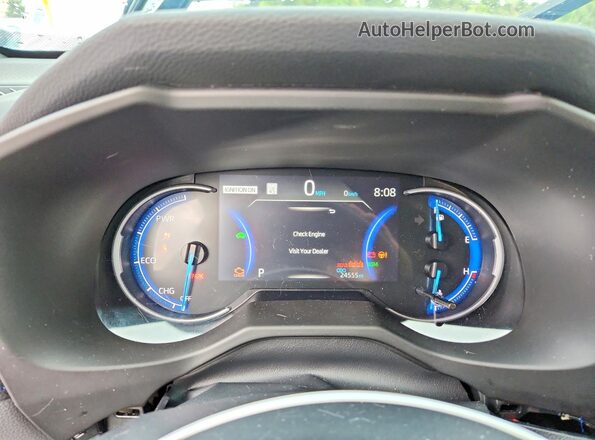 4T3E6RFV9RU174525 2024 TOYOTA RAV4 Gray Vista del cuadro de instrumentos