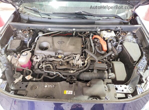 4T3EWRFV1LU003193 2020 TOYOTA RAV4 Blue ძრავის განყოფილების ხედი