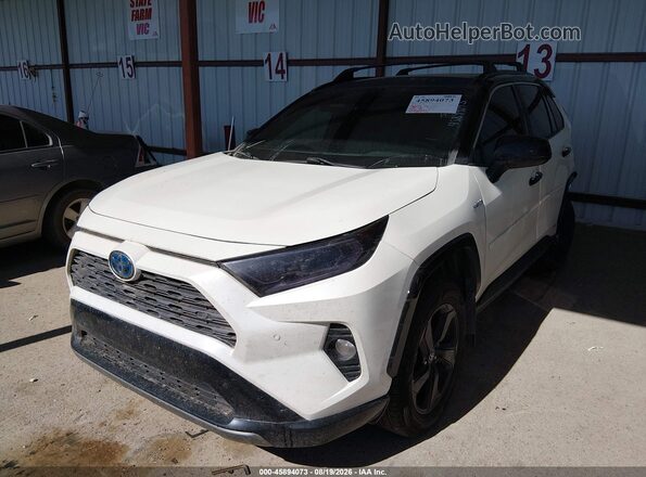 4T3EWRFV4LU007612 2020 TOYOTA RAV4 HYBRID White Front left