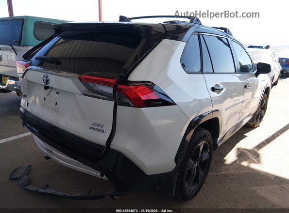 4T3EWRFV4LU007612 2020 TOYOTA RAV4 HYBRID White Rear right