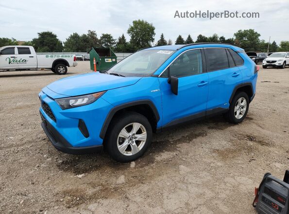 4T3L6RFV0MU025761 2021 TOYOTA RAV4 Blue Вид наклейки з VIN-кодом