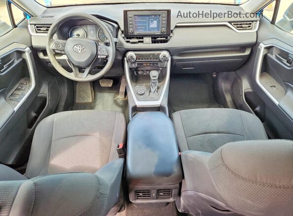 4T3L6RFV0MU025761 2021 TOYOTA RAV4 Blue Вид панелі приладів