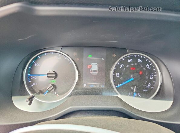 4T3L6RFV0MU025761 2021 TOYOTA RAV4 Blue Вид щитка приладів