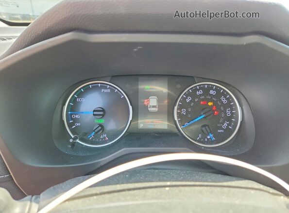 4T3LWRFV0NU079191 2022 TOYOTA RAV4 Gray Instrument cluster view