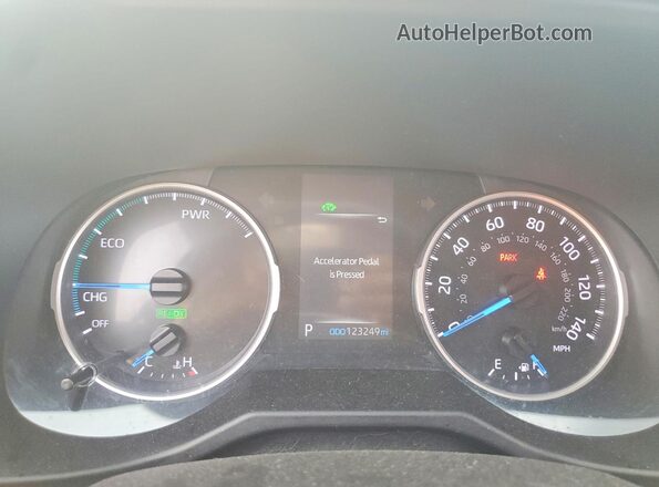 4T3LWRFV3MU036317 2021 TOYOTA RAV4 Белый Вид щитка приборов