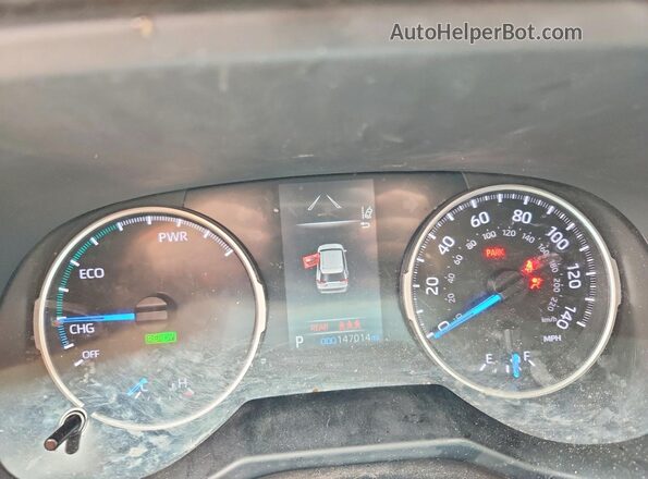 4T3LWRFV4MU033345 2021 TOYOTA RAV4 Black Instrument cluster view