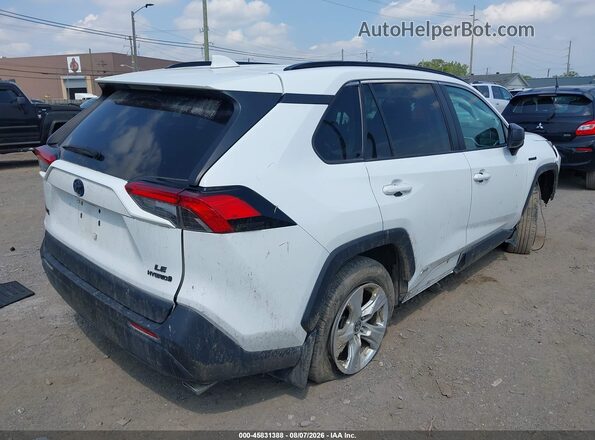 4T3LWRFV6MU016725 2021 TOYOTA RAV4 HYBRID White Rear right