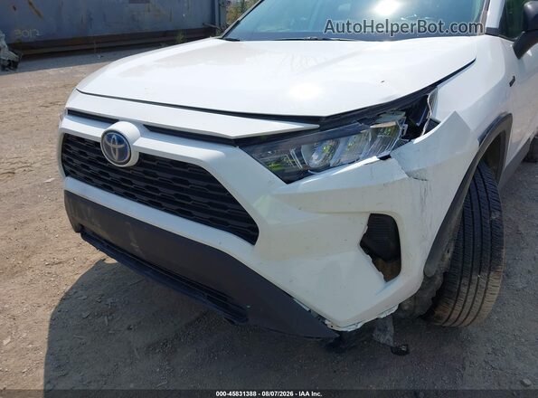 4T3LWRFV6MU016725 2021 TOYOTA RAV4 HYBRID White Front view