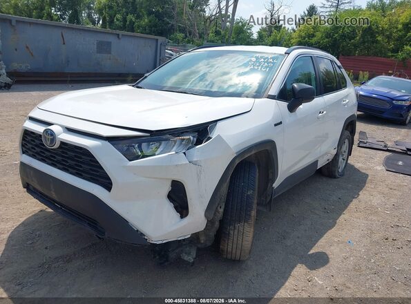 4T3LWRFV6MU016725 2021 TOYOTA RAV4 HYBRID White Front left