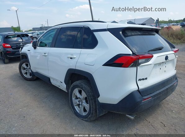 4T3LWRFV6MU016725 2021 TOYOTA RAV4 HYBRID White Rear left