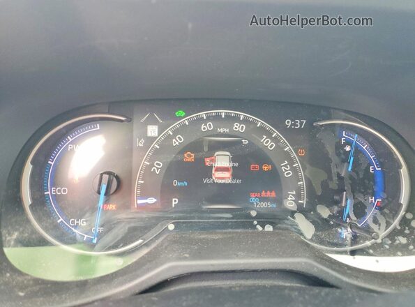 4T3LWRFV6RU145037 2024 TOYOTA RAV4 White ხელსაწყოთა პანელის ხედი