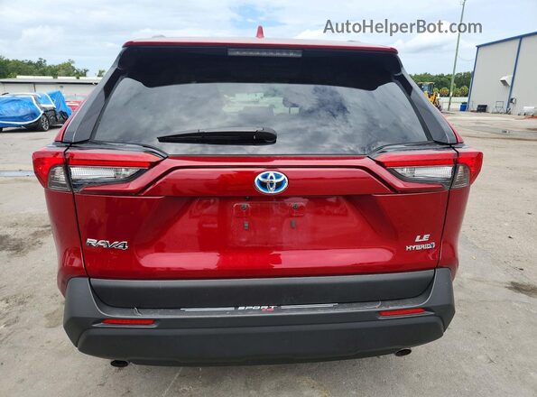 4T3LWRFV7RU163496 2024 TOYOTA RAV4 Red Widok z tyłu