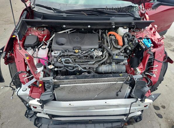 4T3LWRFV7RU163496 2024 TOYOTA RAV4 Red Widok komory silnika