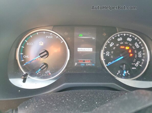 4T3LWRFV9MU044003 2021 TOYOTA RAV4 White ხელსაწყოთა პანელის ხედი