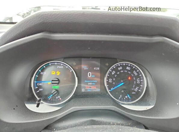 4T3LWRFVXMU023211 2021 TOYOTA RAV4 Gray Vista del cuadro de instrumentos