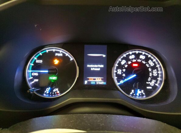 4T3LWRFVXMU026187 2021 TOYOTA RAV4 Charcoal Widok zestawu wskaźników
