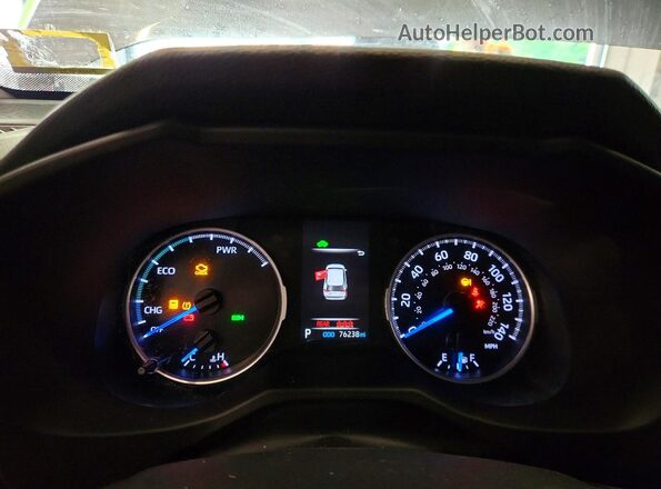 4T3MWRFV2LU007801 2020 TOYOTA RAV4 Gray Instrument cluster view