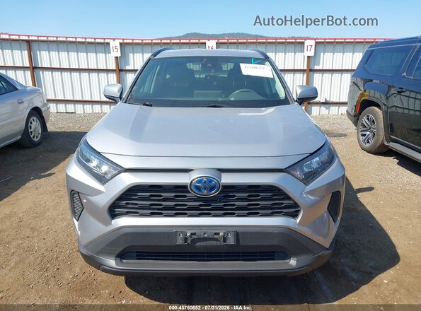 4T3MWRFV2MU037432 2021 TOYOTA RAV4 HYBRID Silver Instrument cluster view