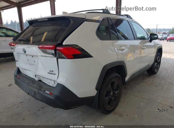 4T3MWRFV8MU038620 2021 TOYOTA RAV4 HYBRID White Rear right
