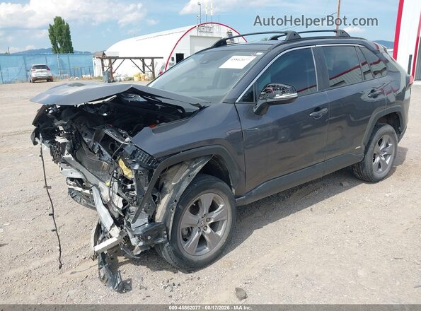 4T3MWRFV8NU064202 2022 TOYOTA RAV4 HYBRID Gray Front left