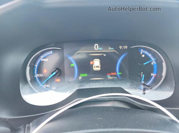 4T3MWRFV9PU088477 2023 TOYOTA RAV4 White Instrument cluster view