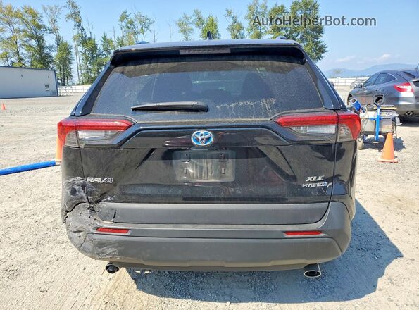 4T3R6RFV2MU027523 2021 TOYOTA RAV4 Black Հետևի տեսք