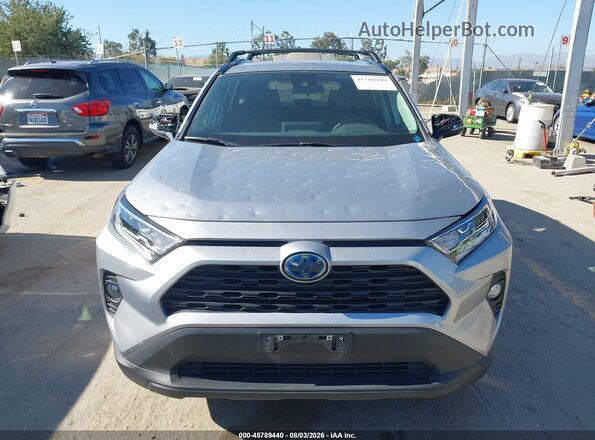 4T3R6RFV5MU016905 2021 TOYOTA RAV4 HYBRID Silver Instrument cluster view