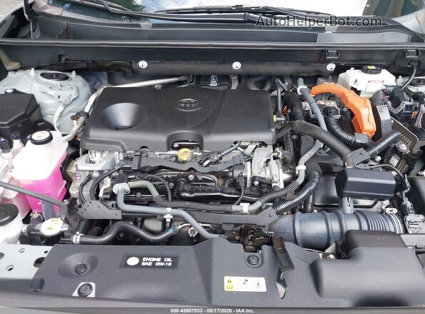 4T3RWRFV0MU026693 2021 TOYOTA RAV4 HYBRID Silver Вид ззаду