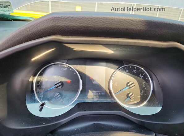 4T3RWRFV0NU050770 2022 TOYOTA RAV4 Gray Вид щитка приладів