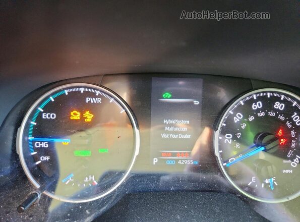 4T3RWRFV0NU075989 2022 TOYOTA RAV4 Gray ხელსაწყოთა პანელის ხედი