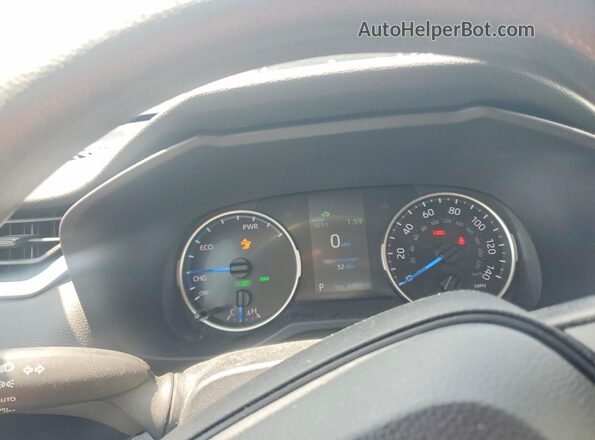 4T3RWRFV0NU076141 2022 TOYOTA RAV4 White Widok zestawu wskaźników