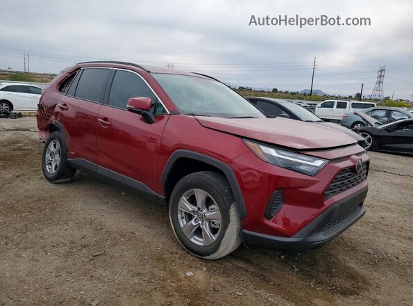 4T3RWRFV0SU197473 2019 TOYOTA RAV4 Бордовый Передняя правая четверть