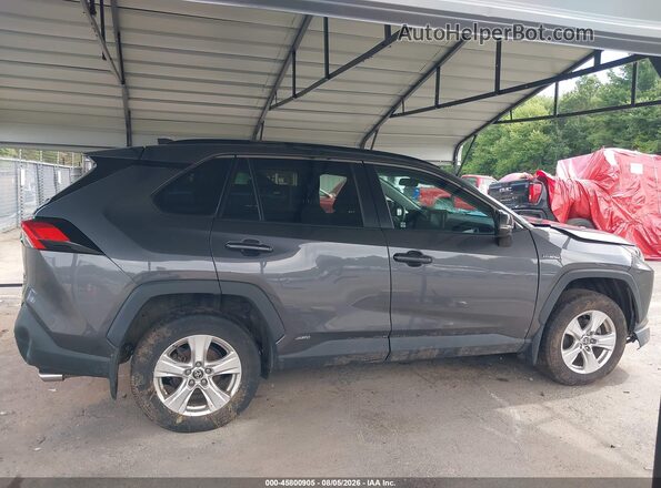 4T3RWRFV1MU030347 2021 TOYOTA RAV4 HYBRID Gray Widok wnętrza z tyłu
