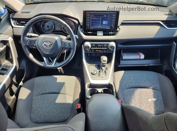 4T3RWRFV3MU014960 2021 TOYOTA RAV4 Black წინა პანელის ხედი