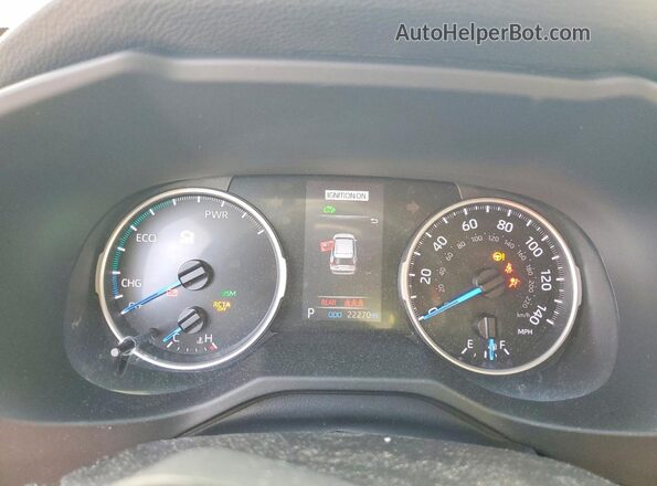 4T3RWRFV3MU048381 2021 TOYOTA RAV4 Белый Вид щитка приборов
