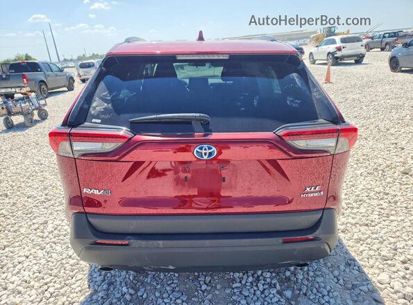 4T3RWRFV3NU056532 2022 TOYOTA RAV4 Red Вид ззаду