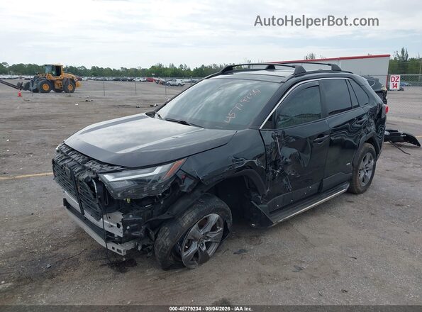 4T3RWRFV3NU059348 2022 TOYOTA RAV4 HYBRID Black Передня ліва чверть