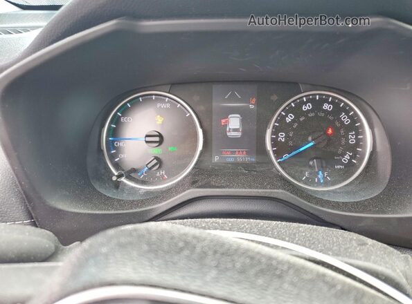 4T3RWRFV4MU047353 2021 TOYOTA RAV4 Gray Սարքավորումների վահանակի տեսք