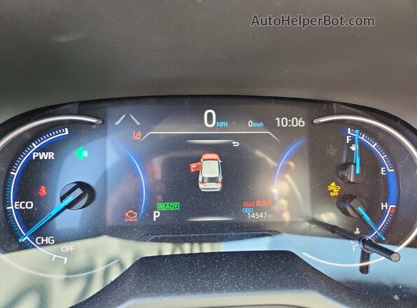 4T3RWRFV4SU214789 2025 TOYOTA RAV4 Blue Instrument cluster view