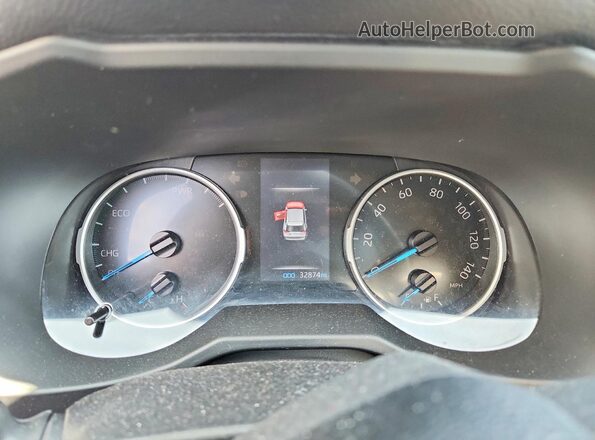 4T3RWRFV5MU048060 2021 TOYOTA RAV4 Белый Вид щитка приборов