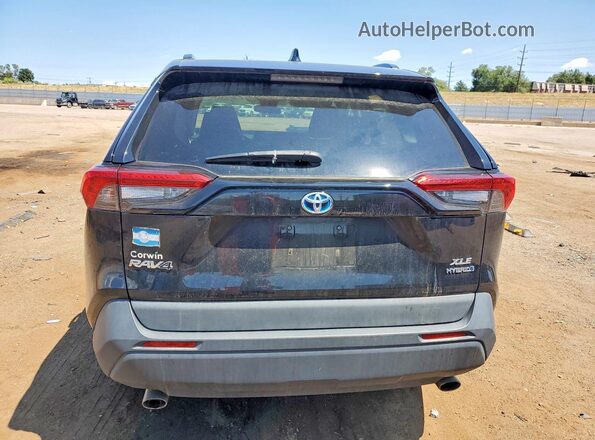 4T3RWRFV9MU018351 2021 TOYOTA RAV4 Черный Вид сзади