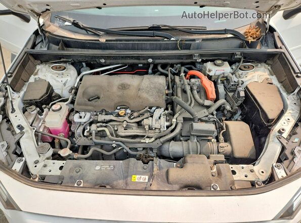 4T3RWRFVXMU026541 2021 TOYOTA RAV4 White Vista del compartimento del motor
