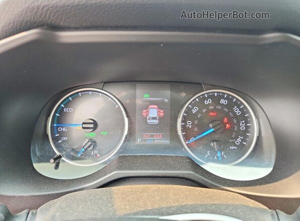 4T3RWRFVXMU026541 2021 TOYOTA RAV4 White Vista del cuadro de instrumentos