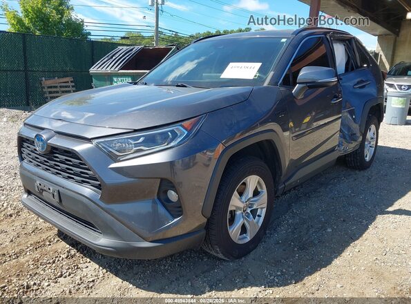 4T3RWRFVXMU044439 2021 TOYOTA RAV4 HYBRID Gray Przód lewy