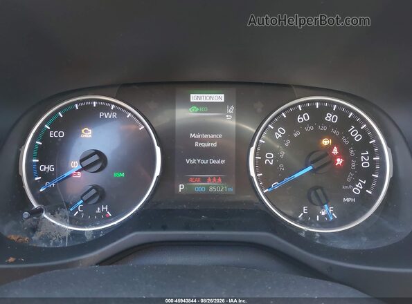 4T3RWRFVXMU044439 2021 TOYOTA RAV4 HYBRID Gray Widok tylnych siedzeń