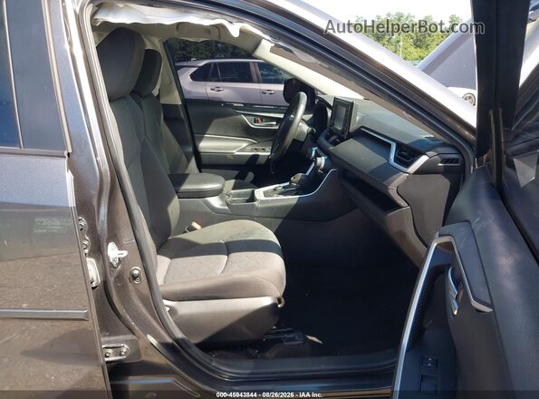4T3RWRFVXMU044439 2021 TOYOTA RAV4 HYBRID Gray Widok wnętrza z przodu